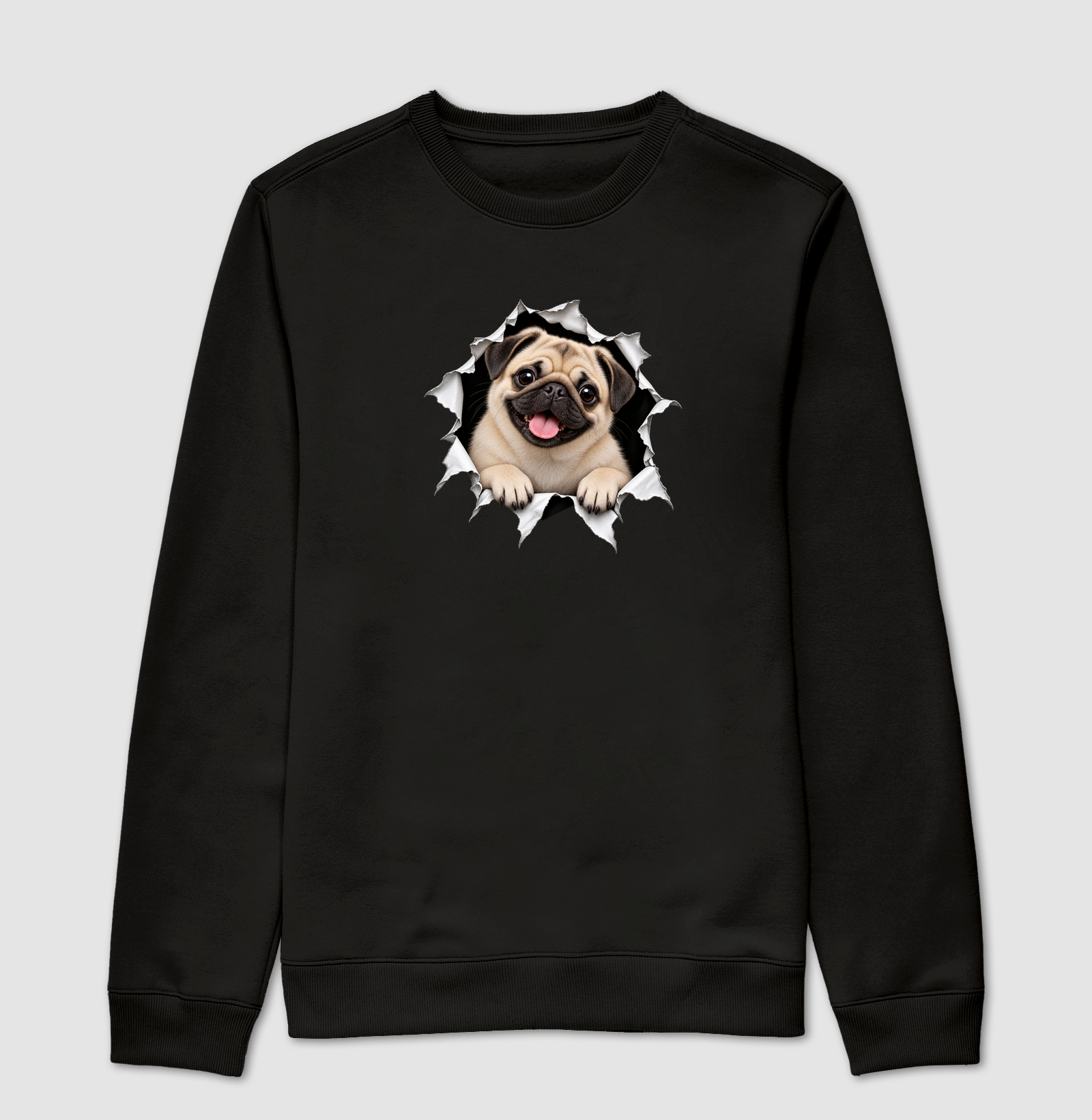 Pug Saindo da Camiseta - Imagem 4