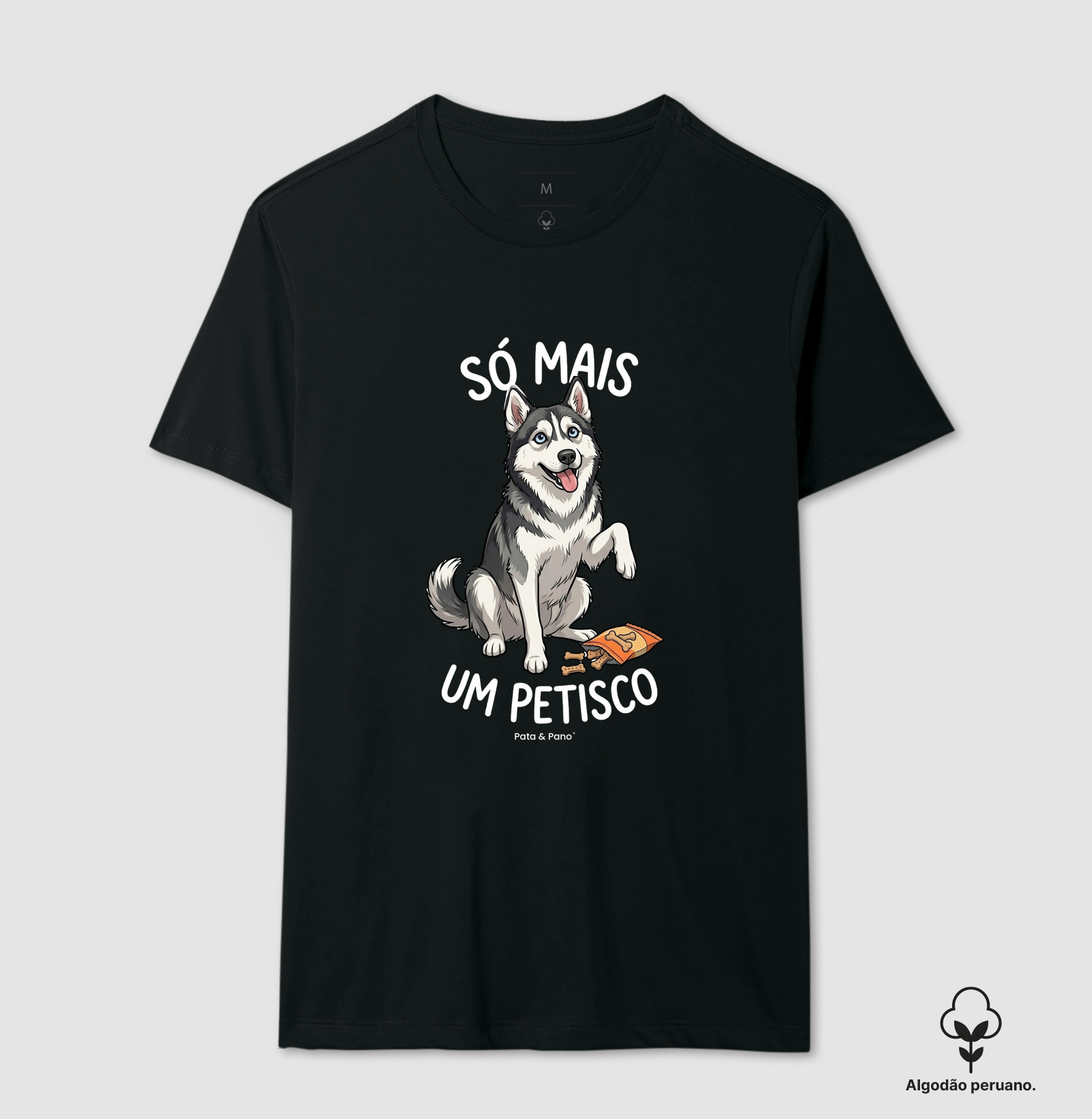 CAMISETA ALGODÃO PERUANO HUSKY PETISCO - Imagem 2