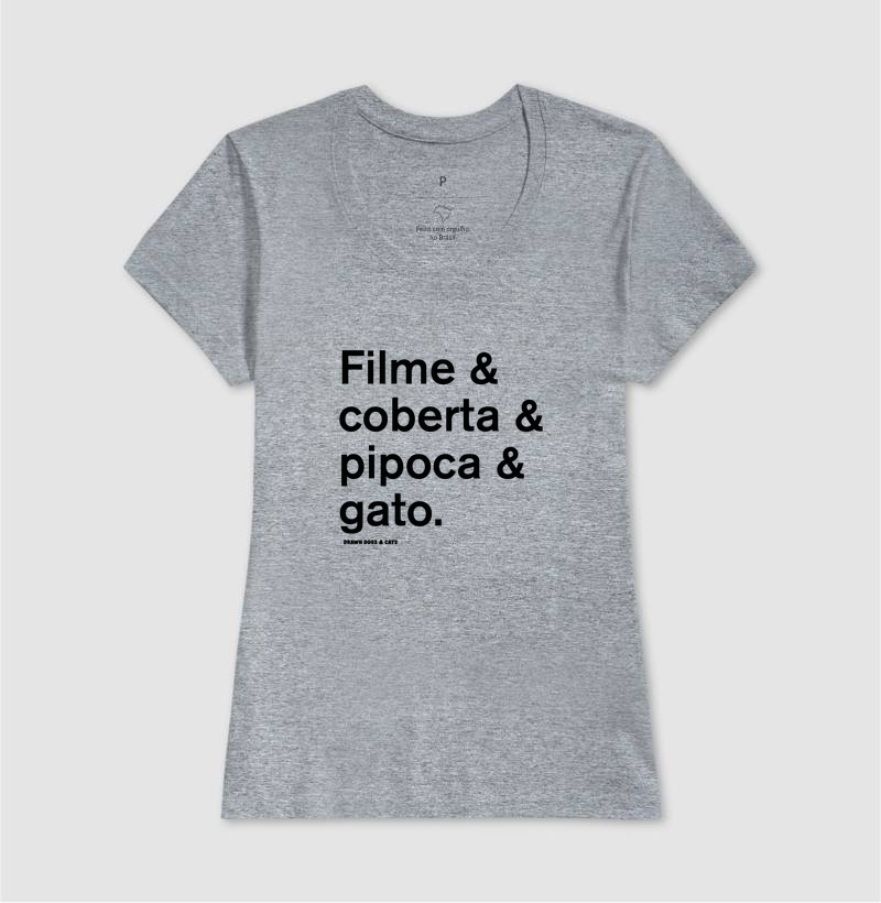 Filme & coberta &pipoca & gato - Imagem 10