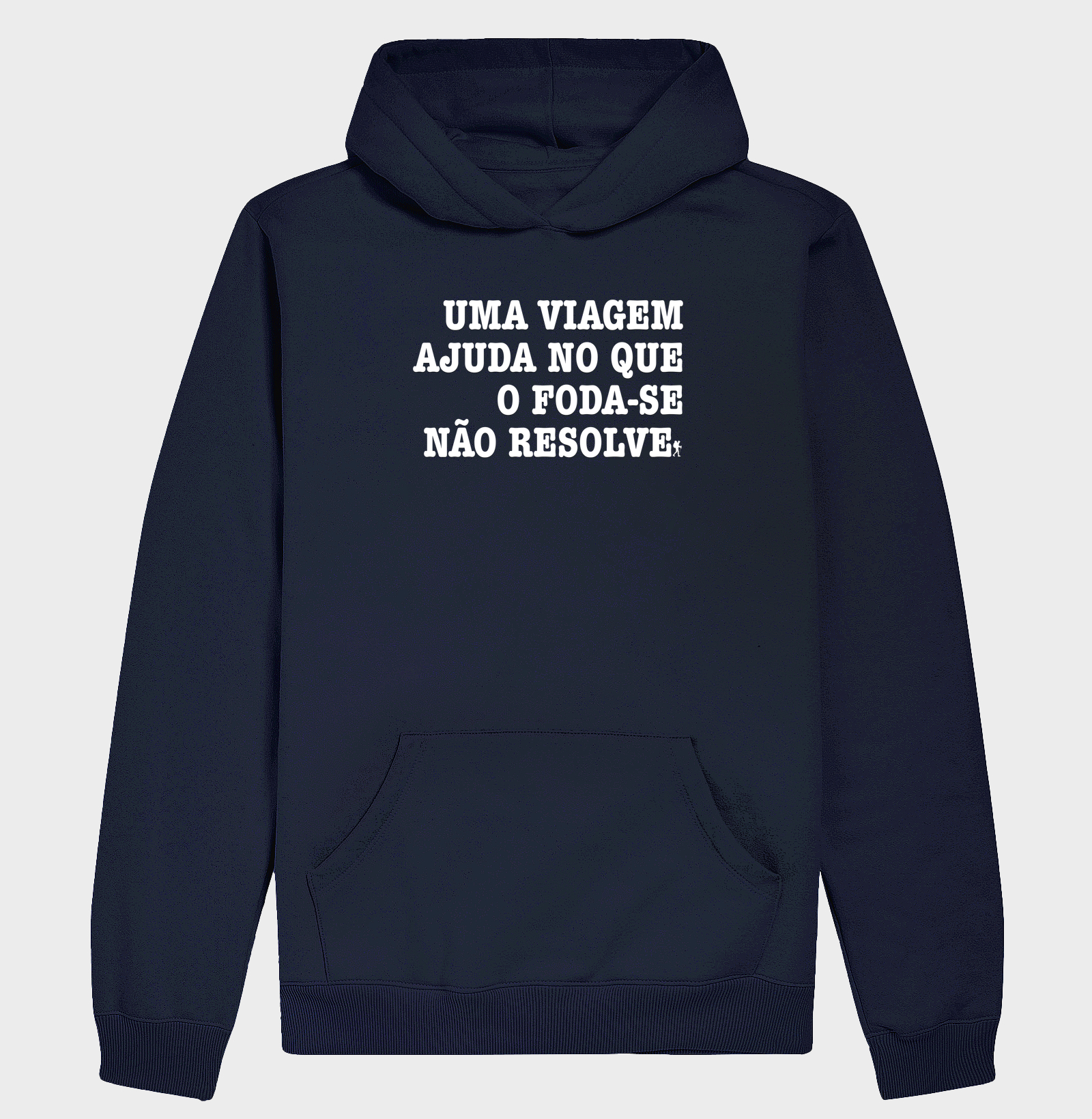 Camiseta Uma Viagem Ajuda no que o Foda-se Nao Resolve | Humor Viagem Bold | Colecao Viciados em Viagem - Imagem 4