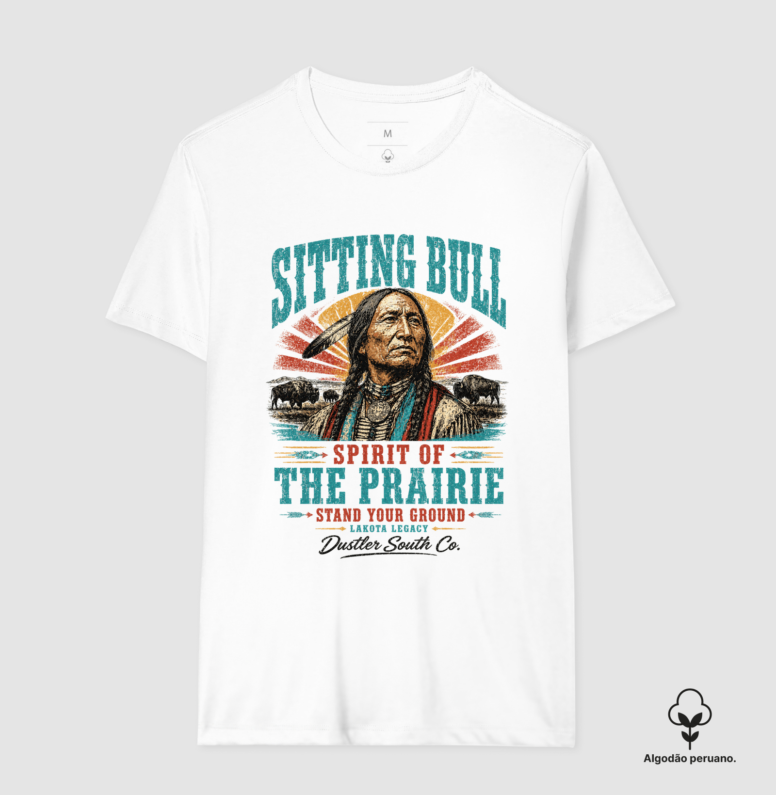 Camiseta Country Western Masculina Sitting Bull Spirit - Imagem 2
