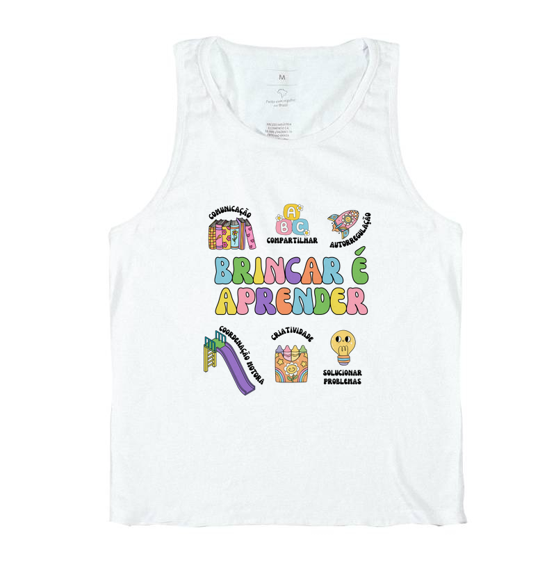 Camiseta Regata | Brincar é Aprender