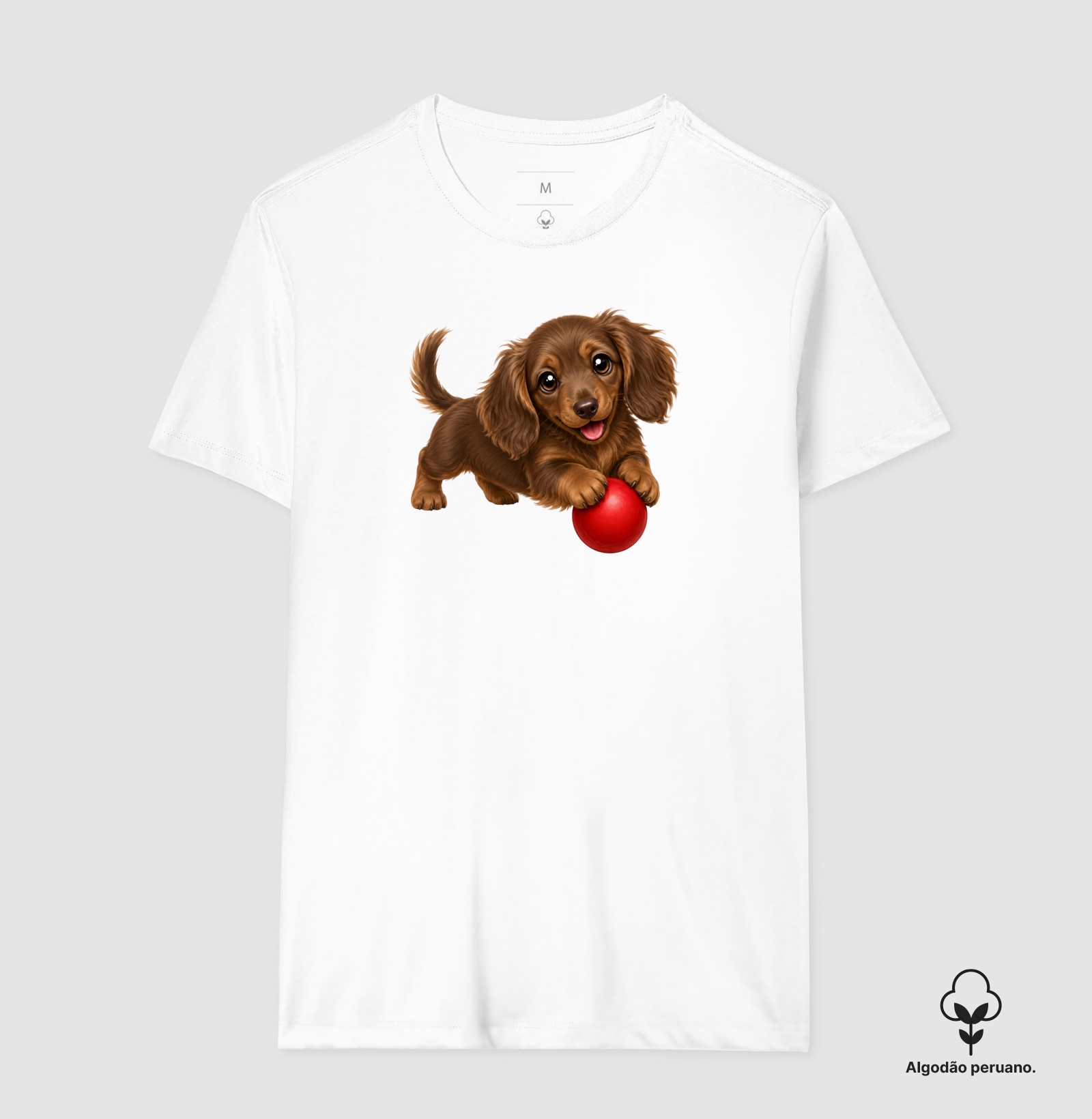 Dachshund Pelo Longo Marrom - Desenho Animado - Imagem 8