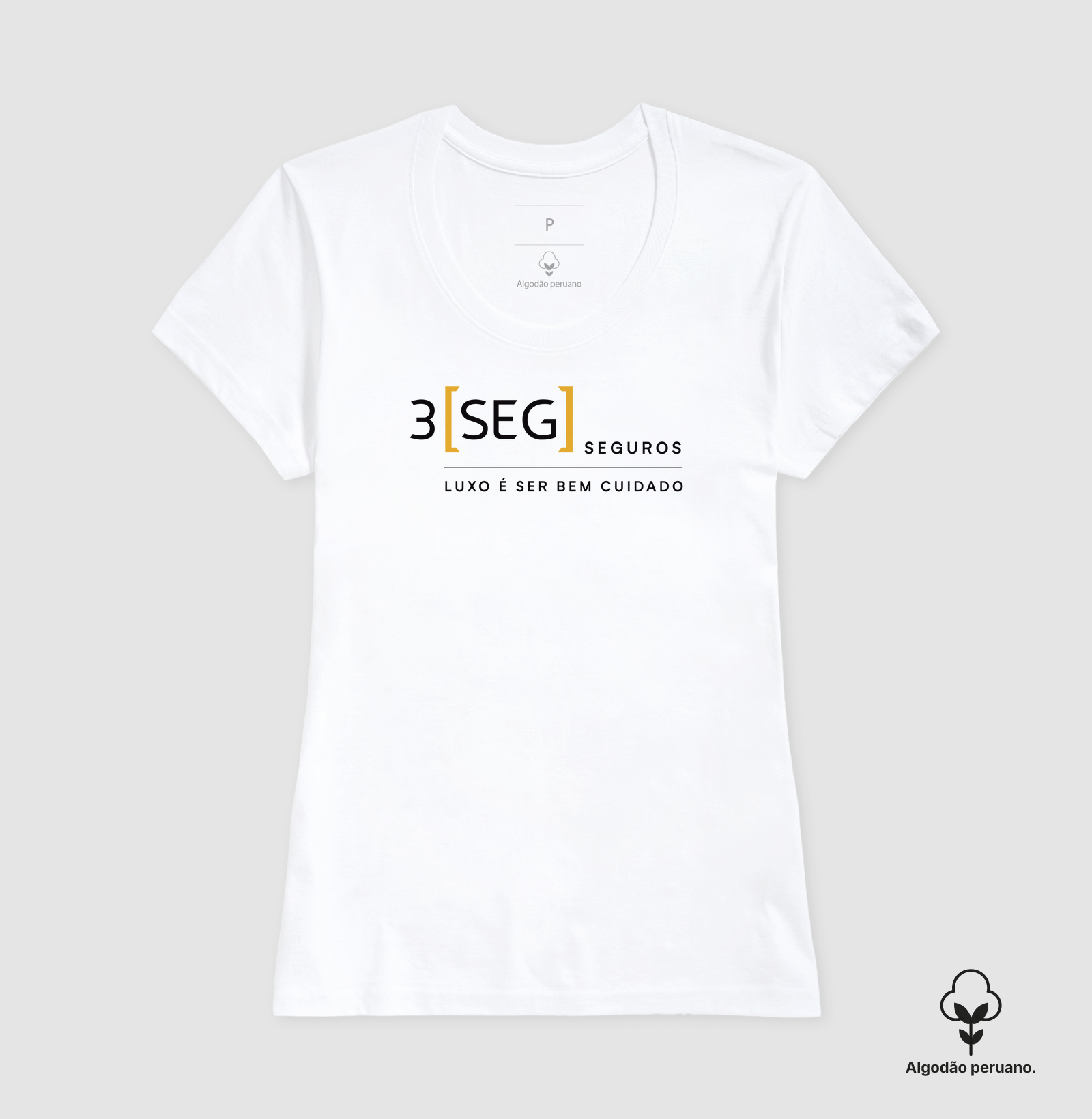 3SEG LUXO É SER BEM CUIDADO Camiseta Algodão Peruano - Imagem 4