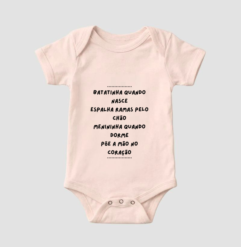 Body Infantil Batatinha - Letras Pretas - Imagem 6