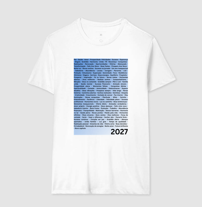 Camiseta Desejos para 2027 – Palavras da Virada - Imagem 5