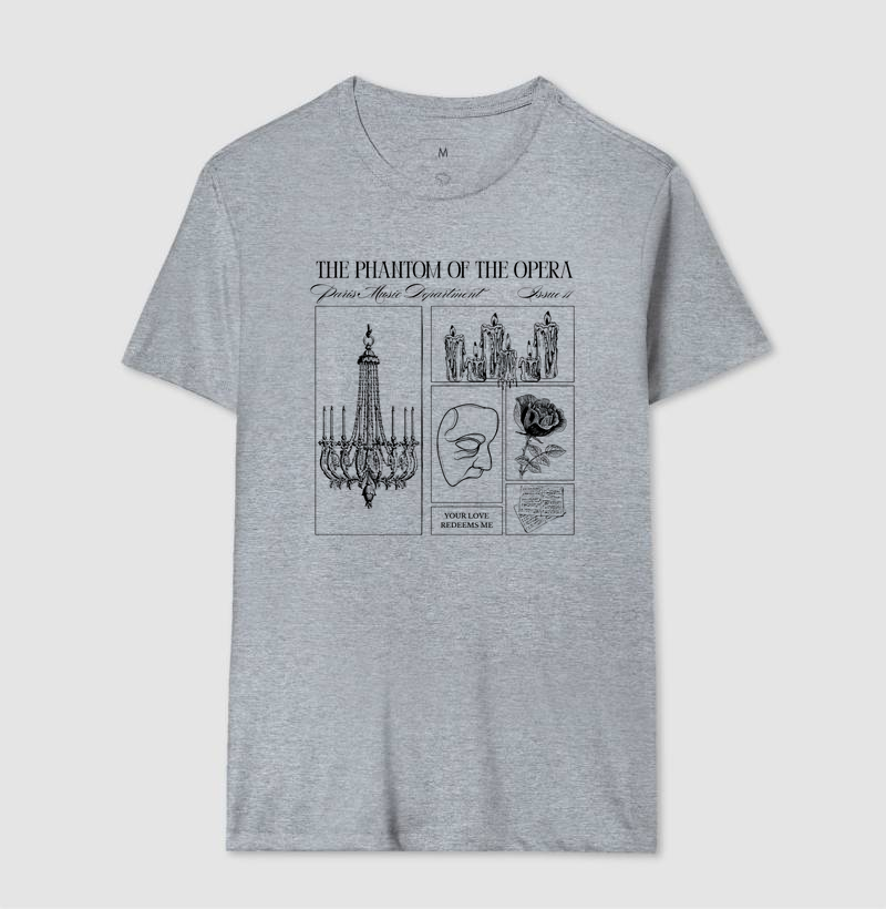 Camiseta O Fantasma da Ópera – Literatura Gótica - Imagem 4
