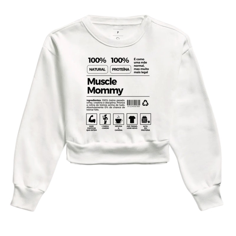 Rótulo Muscle Mommy