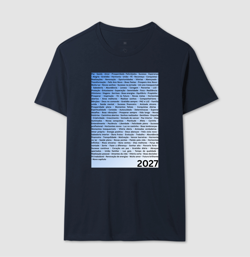 Camiseta Desejos para 2027 – Palavras da Virada - Imagem 7