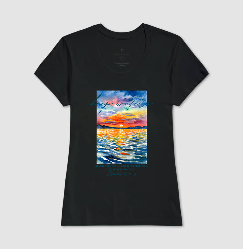 Camiseta Feminina Acinturada Deep Waters - Imagem 2