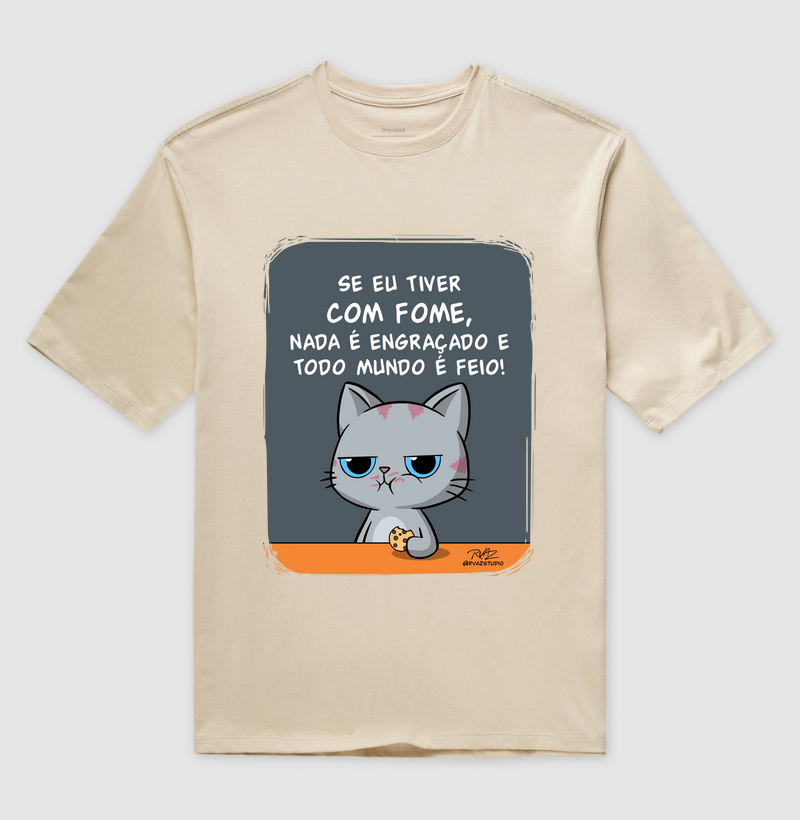 Camiseta Gato Sincero Fome - Imagem 3
