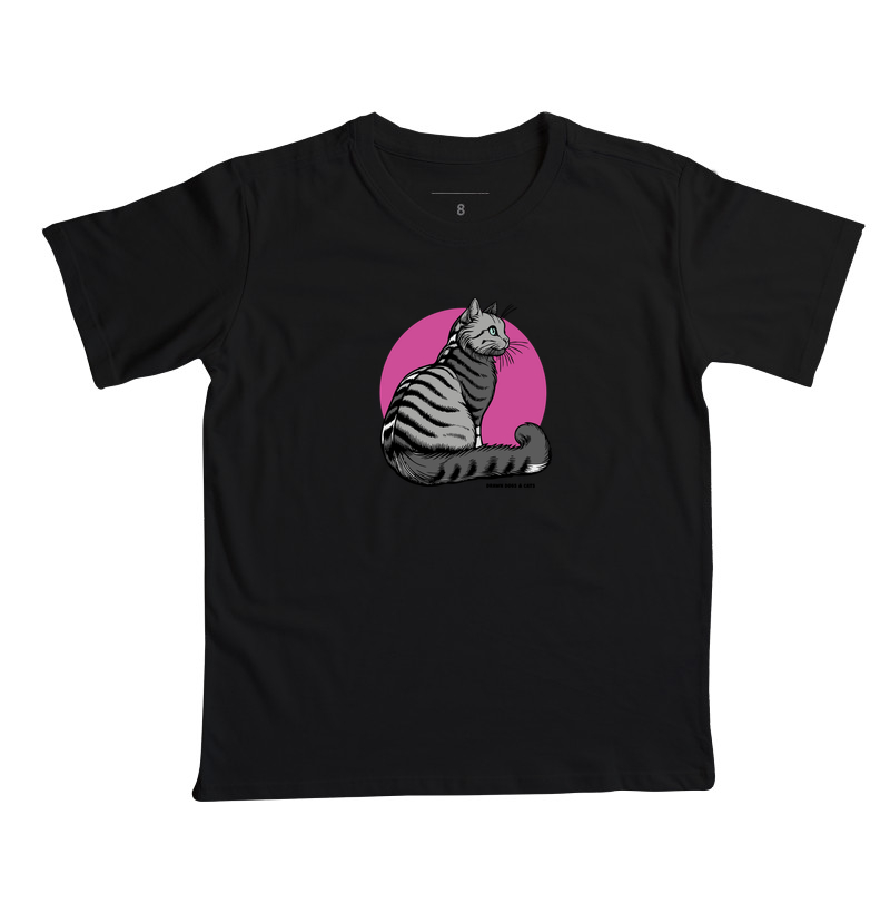 Gato cinza e fundo rosa - Imagem 5