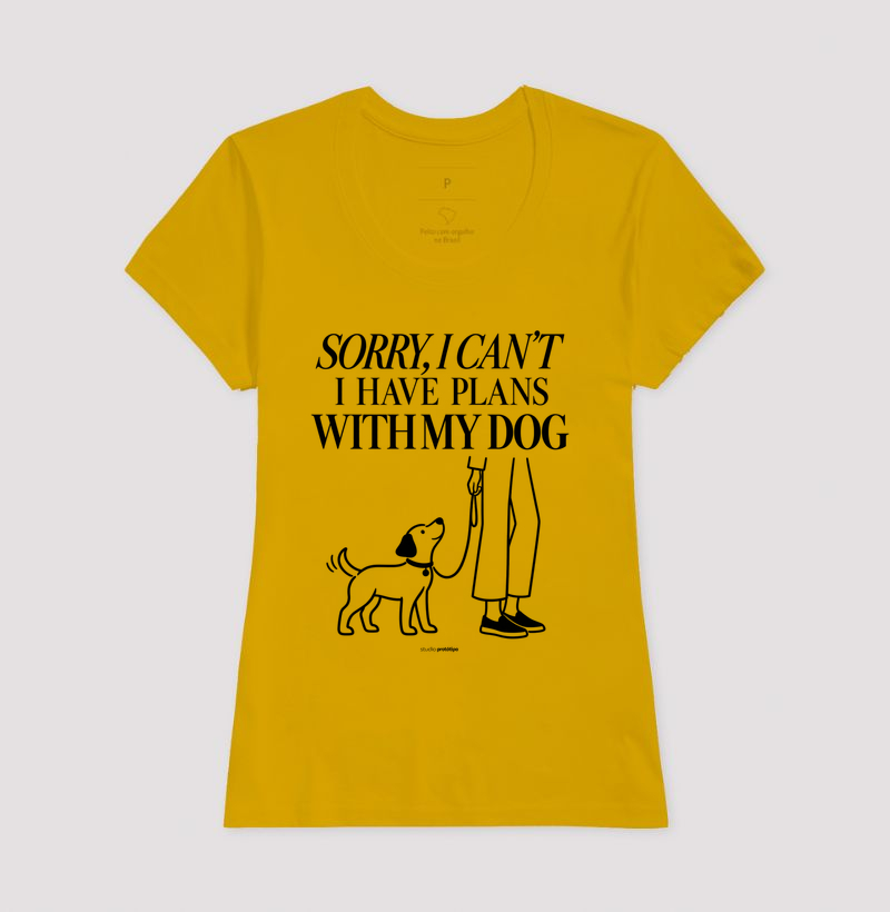 Camiseta Sorry I Can’t, I Have Plans With My Dog - Imagem 15