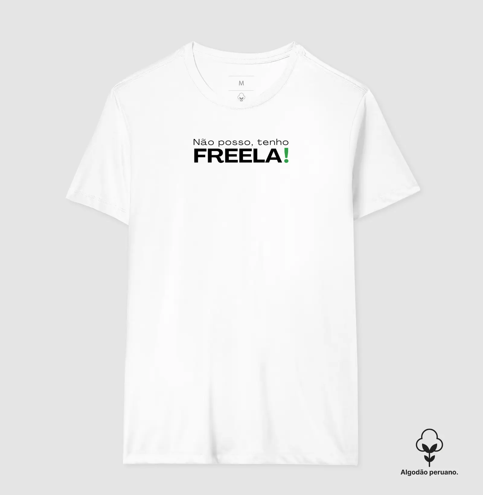 Camiseta Premium algodão Peruano, não posso tenho freela - Imagem 4