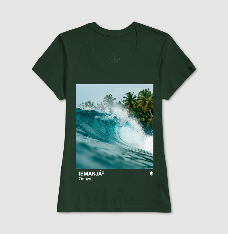 Camiseta Umbanda Orixá Iemanjá - Mar e Coqueiros - Imagem 13