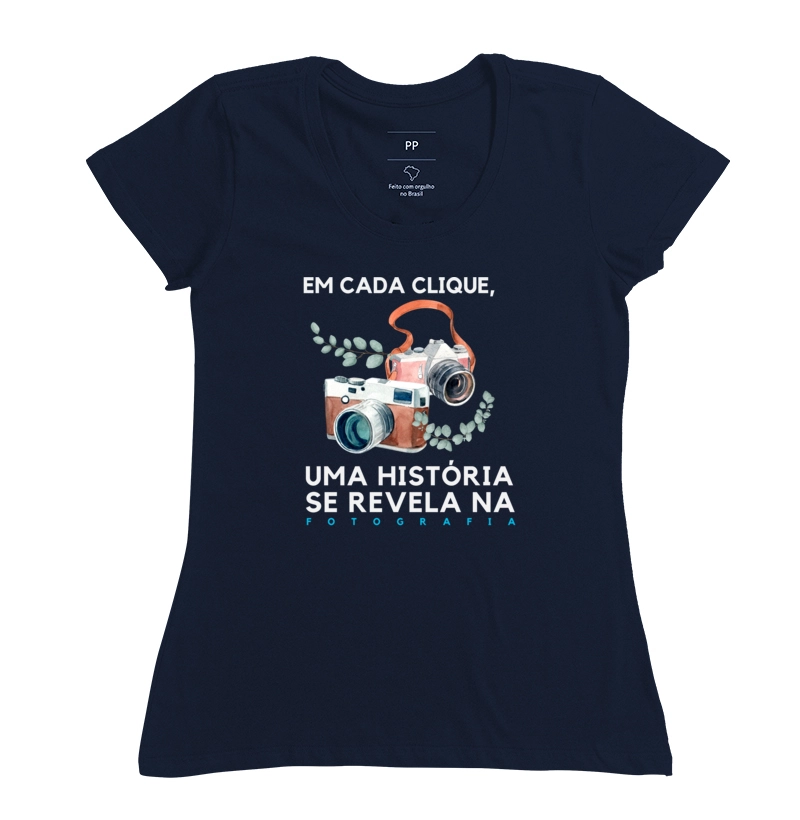 Camiseta feminina em cada clique - Imagem 4