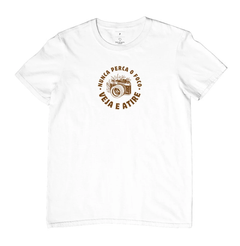 Camiseta nunca perca o foco veja e atire - Imagem 4