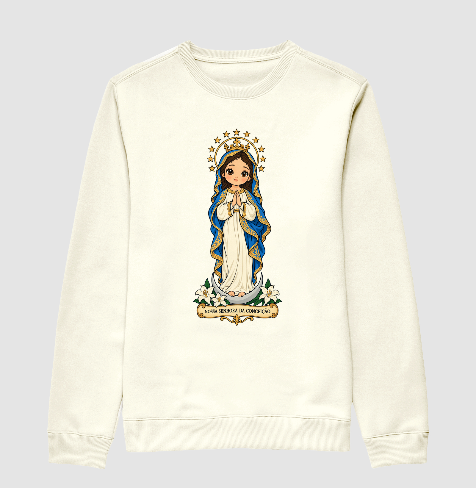 Nossa Senhora da Conceição estilo chibi - Imagem 2