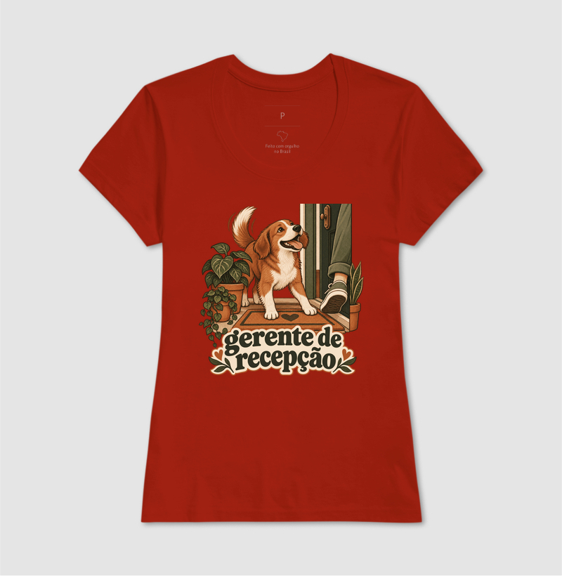 Camiseta Cachorro Recepção "gerente de recepção" | Pelo & Pano - Imagem 11