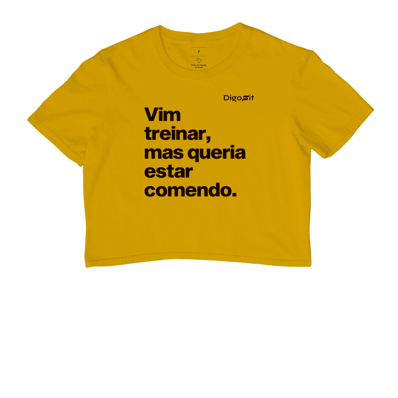 CROPPED ACADEMIA VIM TREINAR MAS QUERIA ESTAR COMENDO - Imagem 8
