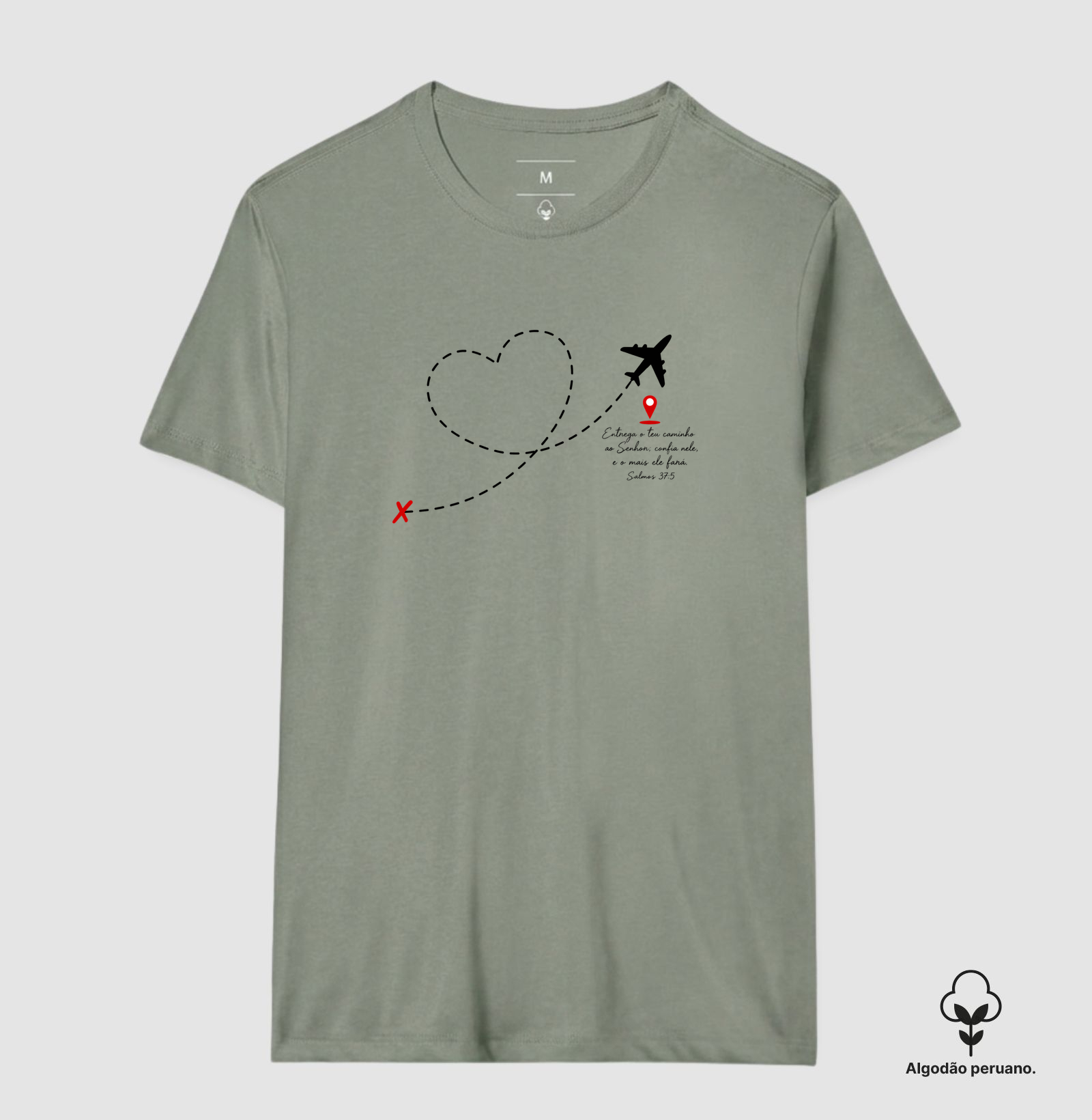 Camiseta Entrega o Teu Caminho — Salmos 37:5 - Imagem 3