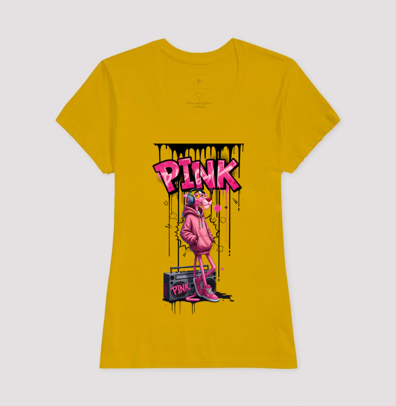 Camiseta Pantera Cor de Rosa Rap - Imagem 15