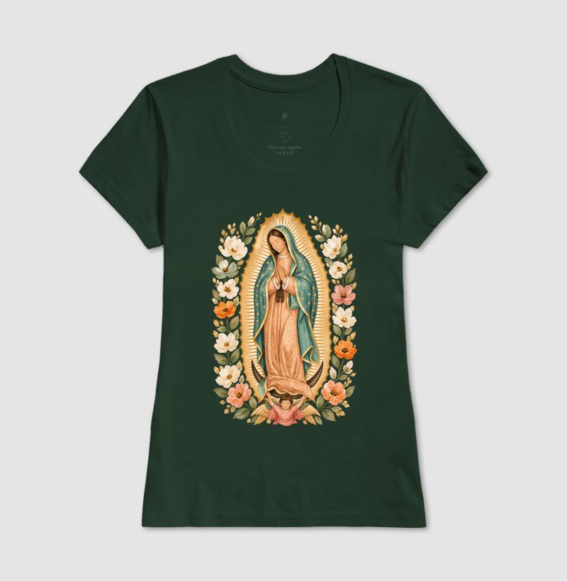 Nossa Senhora de Guadalupe com Flores - Imagem 9