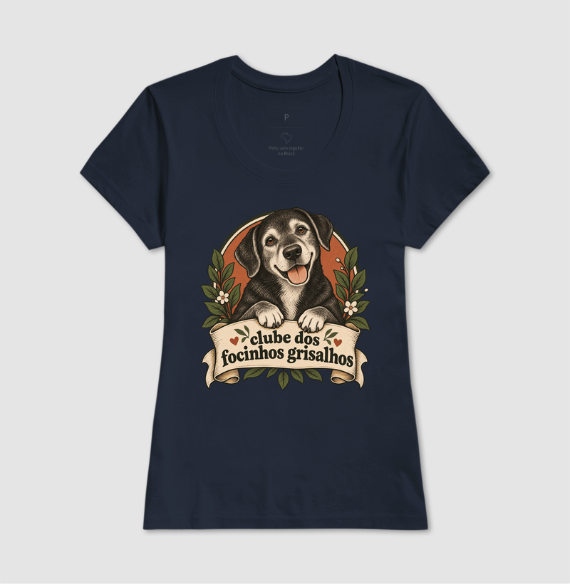 Camiseta Cachorro Idoso "clube dos focinhos grisalhos" | Pelo & Pano - Imagem 7