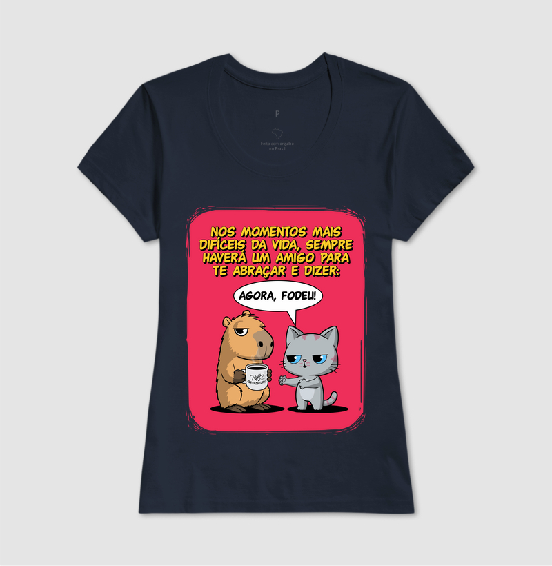 Camiseta Capivara e Gato Amigos - Imagem 7