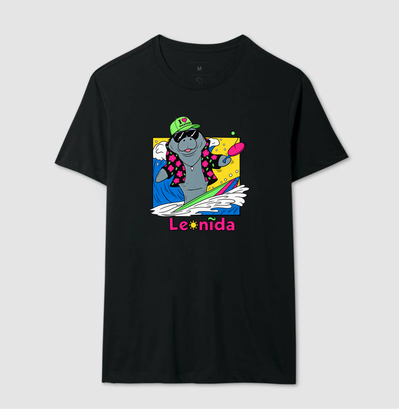 Camiseta GTA 6 Jason – Leonida Surf com Peixe Boi / Manatee - Imagem 2