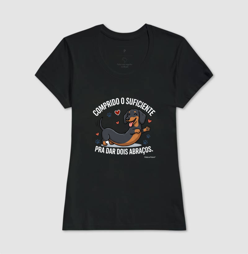 CAMISETA DACHSHUND ABRAÇOS - Imagem 3