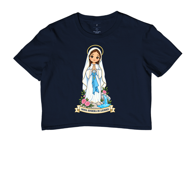 Nossa Senhora de Lourdes estilo chibi - Imagem 4