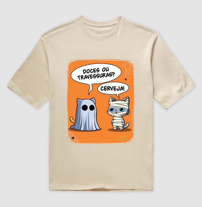 Camiseta Gato Sincero Halloween - Imagem 3