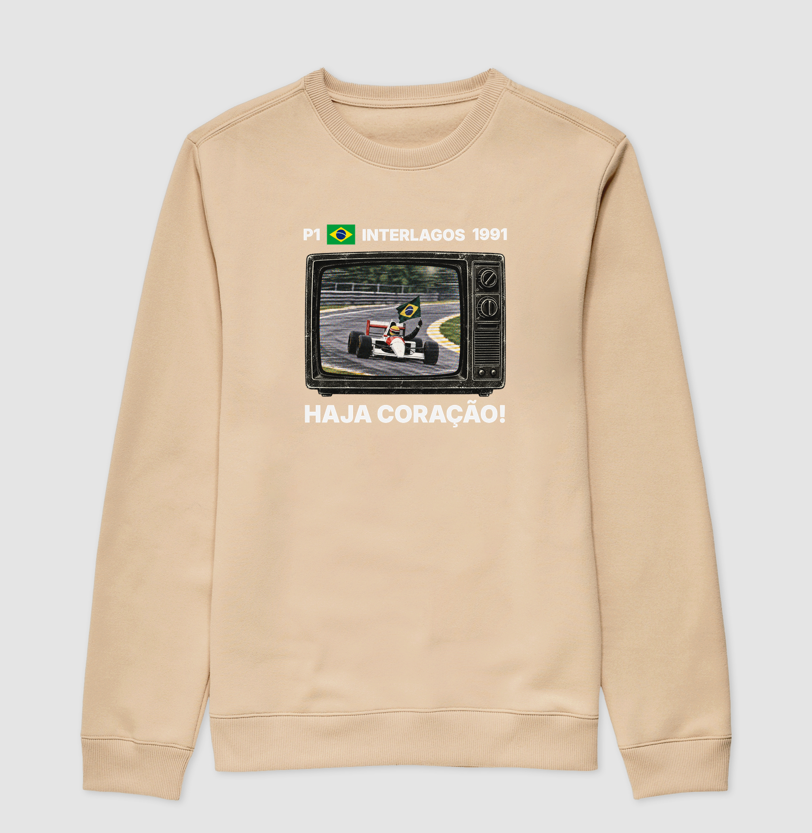 Domingo de Corrida – Camiseta Retrô TV Anos 90 Automobilismo - Imagem 3