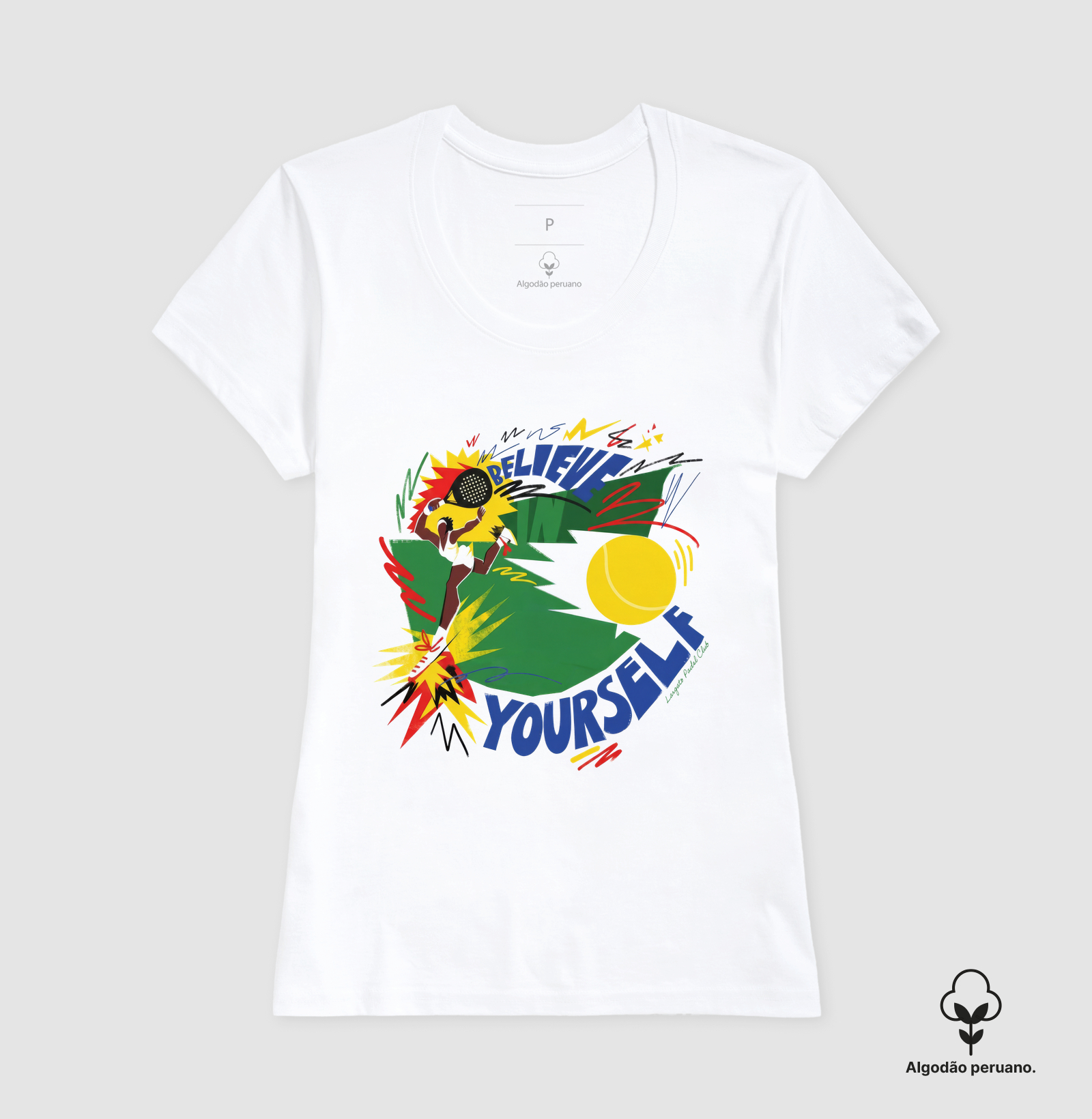 Camiseta Padel Believe In Yourself Retrô - Imagem 5
