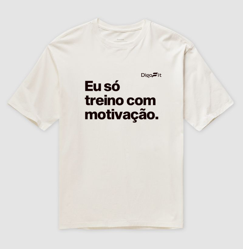 OVERSIZED ACADEMIA EU SÓ TREINO COM MOTIVAÇÃO - Imagem 4