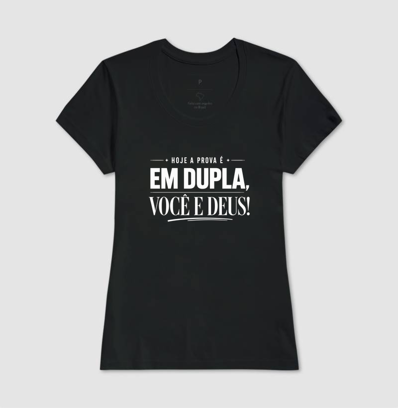 Camiseta Unissex Algodão Prova em Dupla  - Imagem 3