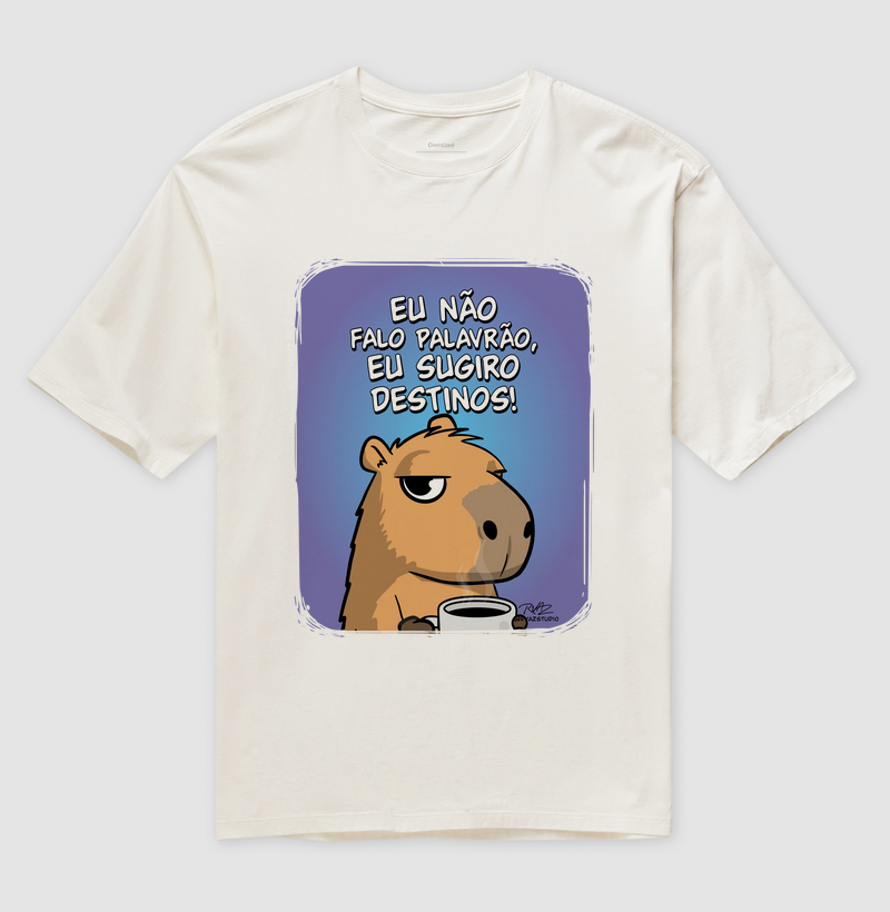 Camiseta Capivara Sugiro Destinos - Imagem 4