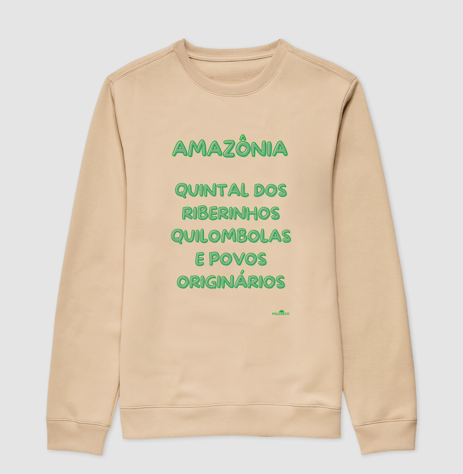 Sueter moletom Amazônia quintal  dos Ribeirinhos, quilombolas e povos originários - Imagem 6