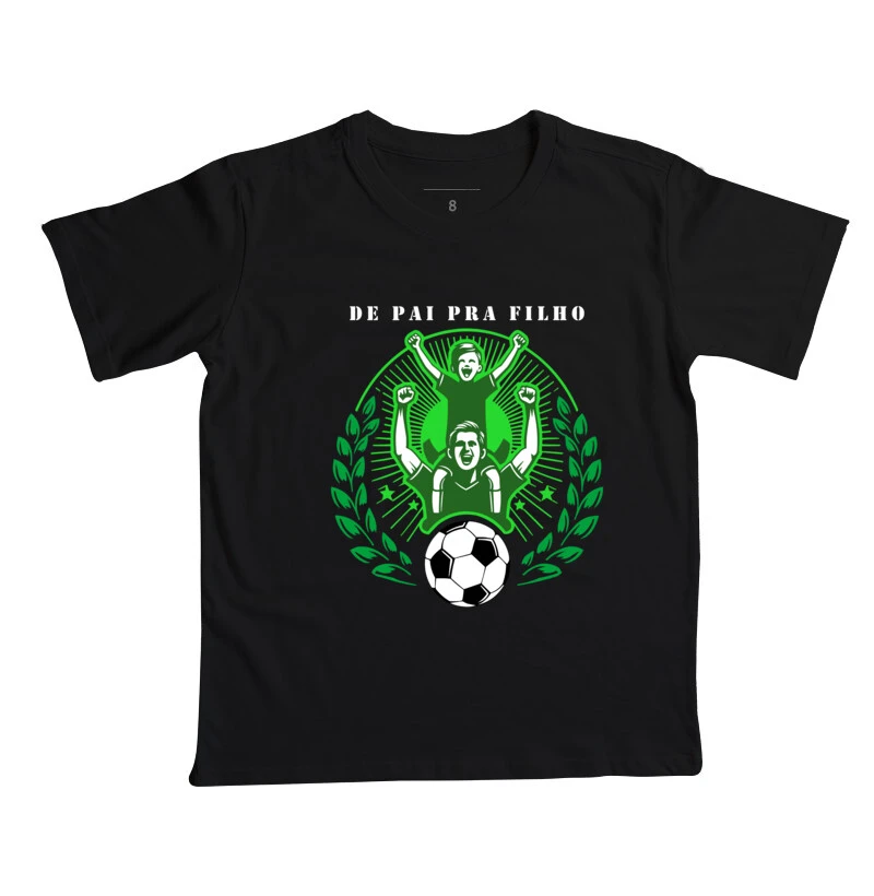 Camiseta De Pai Pra Filho Infantil - Verde