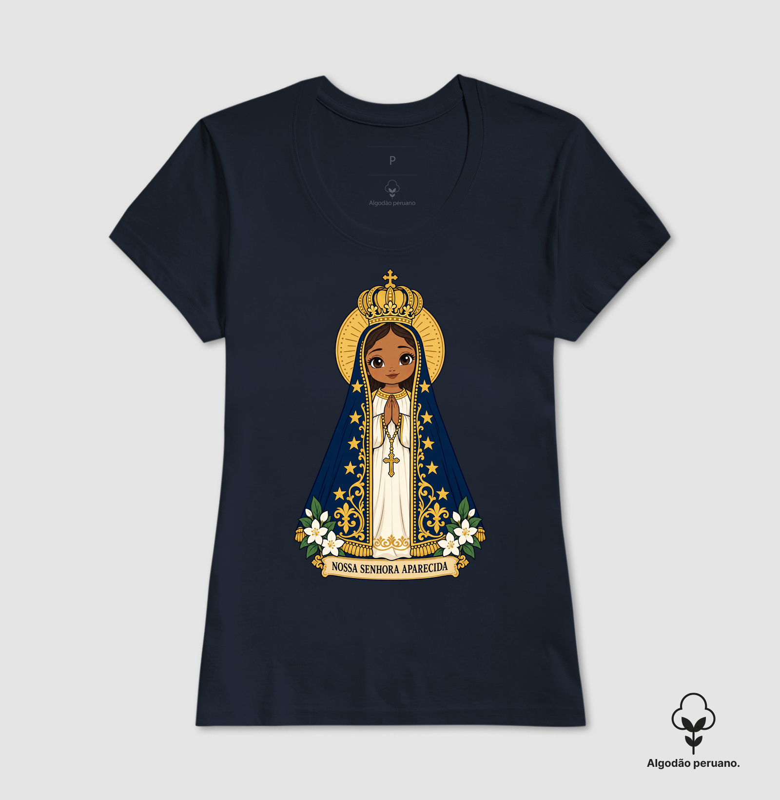 Nossa Senhora Aparecida estilo chibi - Imagem 4