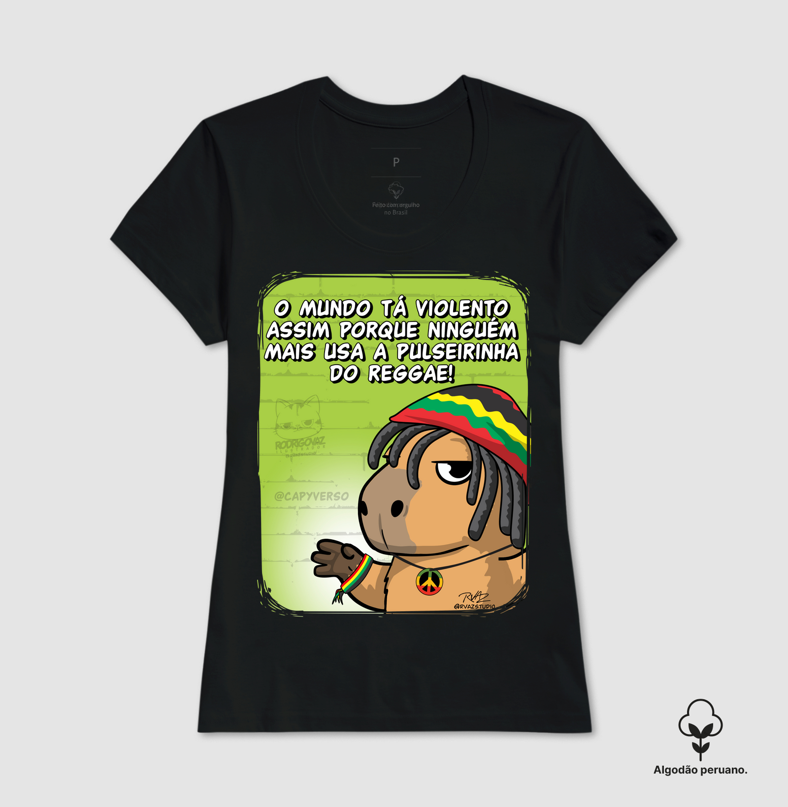 Camiseta Capivara Reggae - Imagem 4