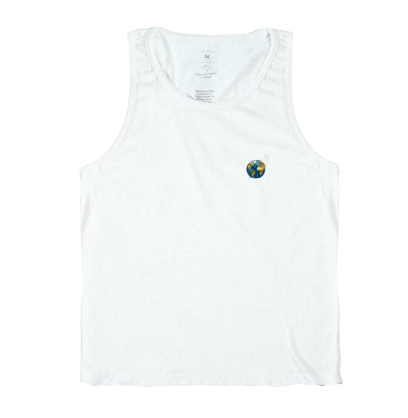 Camiseta Globo Terrestre Avioes Dispersos Bolso | Arte 3D Viagem Mundo Pocket | Colecao Viciados em Viagem - Imagem 2