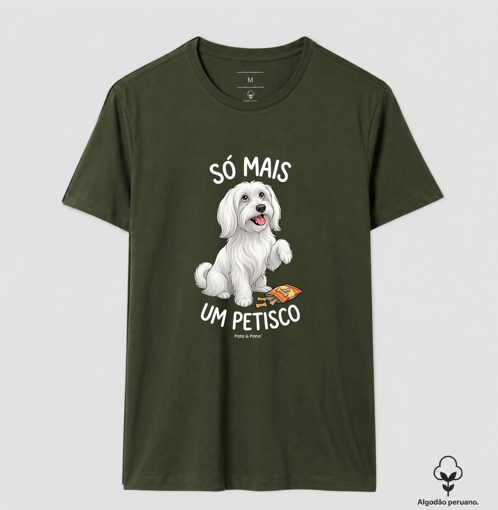 CAMISETA ALGODÃO PERUANO MALTÊS PETISCO - Imagem 6