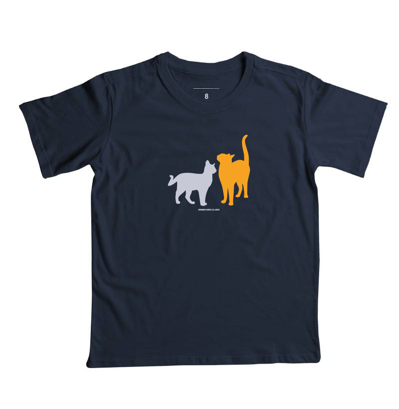 Silhuetas gatos laranja e cinza - Imagem 5