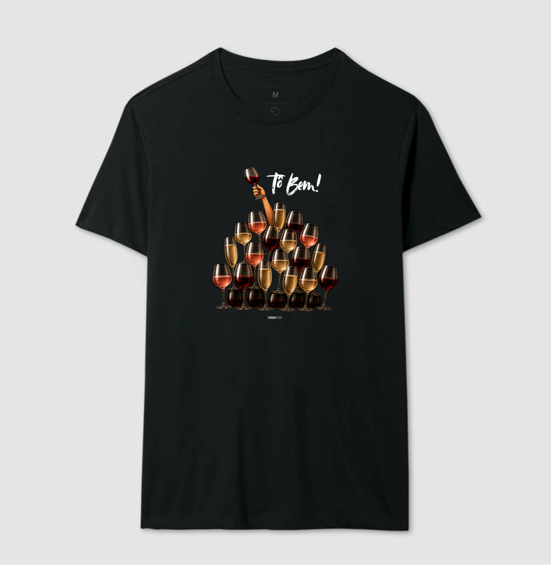 Camiseta Vinho - Tô Bem! - Taças - Imagem 2