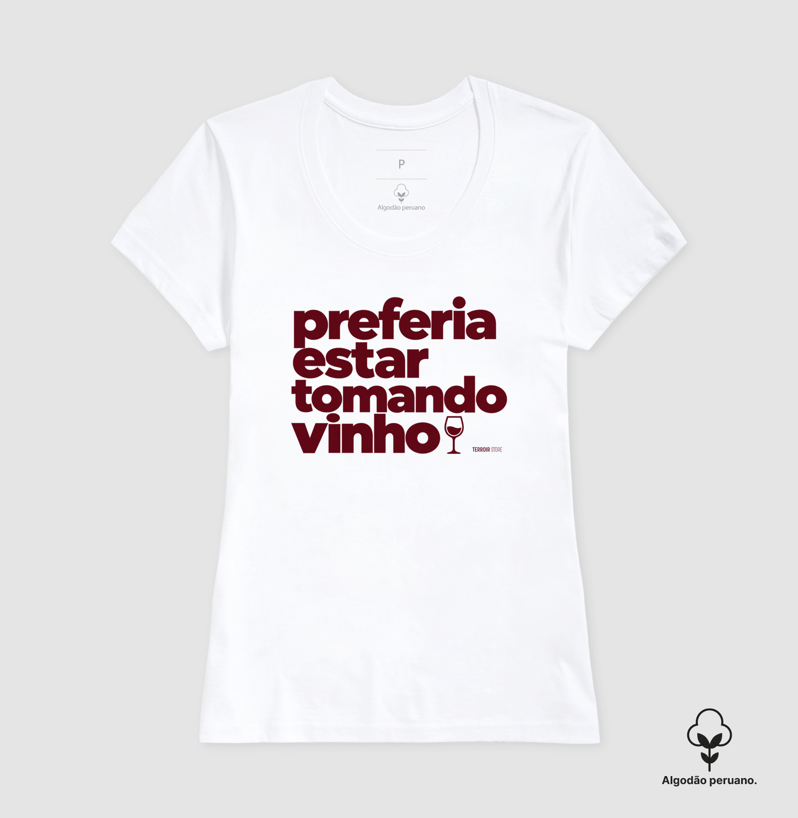 Camiseta Preferia Estar Tomando Vinho – Frase Divertida de Vinho - Imagem 5