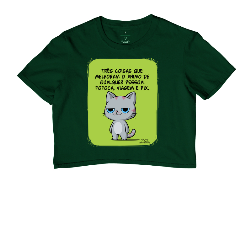 Camiseta Gato Sincero Fofoca Viagem e Pix - Imagem 5