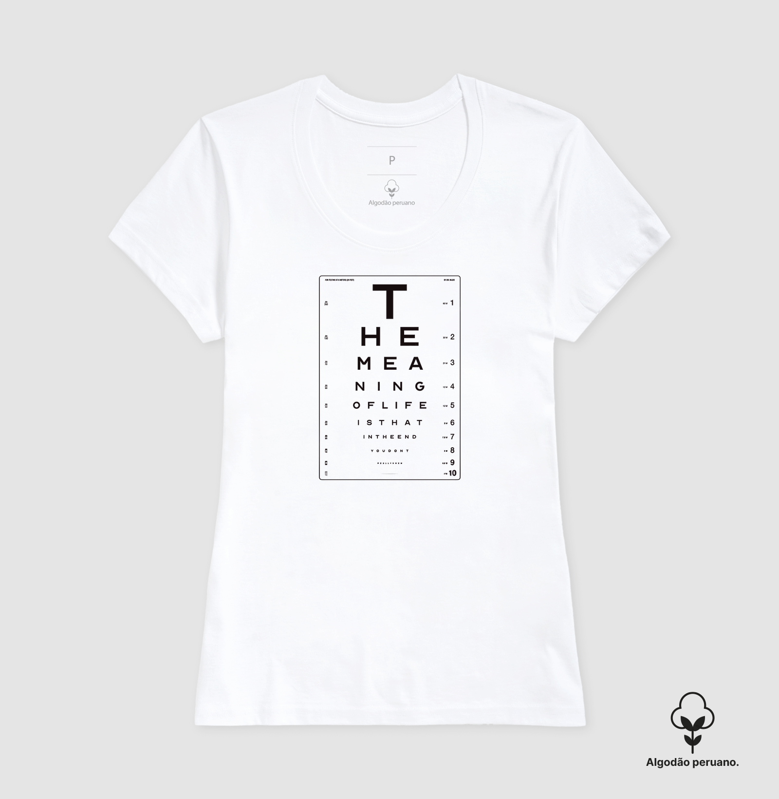 Camiseta Algodão Peruano O Sentido da Vida - Imagem 5