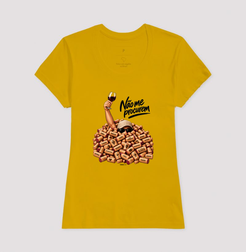 Camiseta “Não Me Procurem” – Wine Lifestyle - Versão Boné - Imagem 13